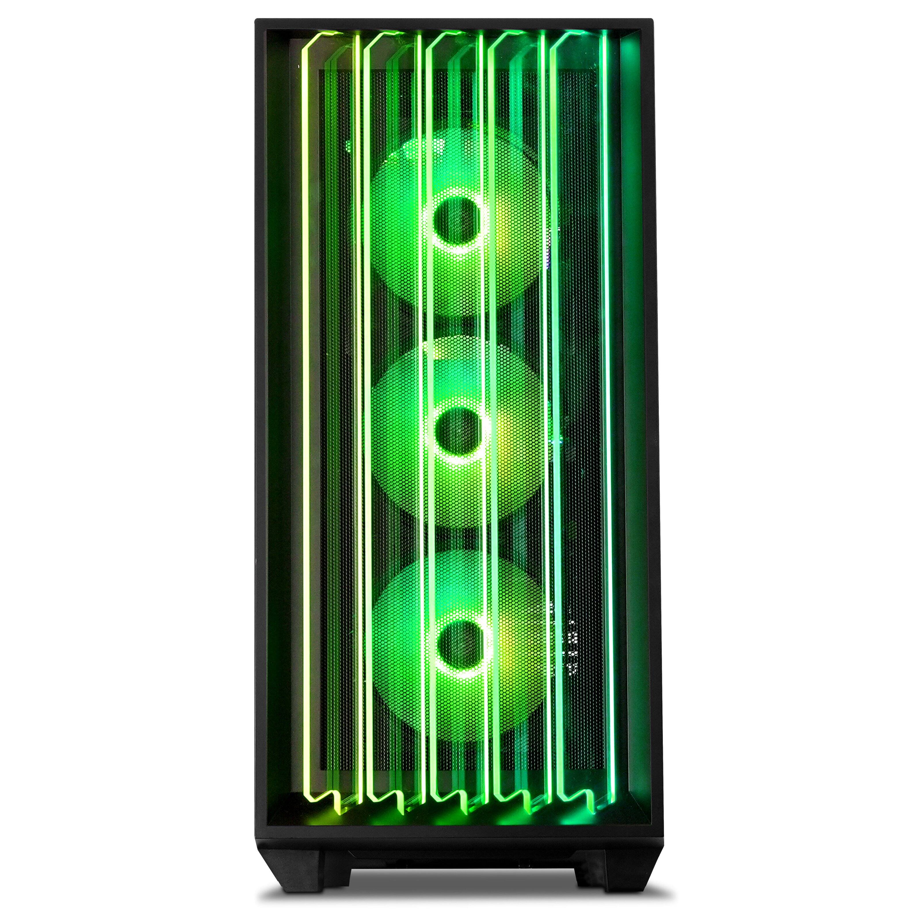 Angle. YEYIAN - Yeyian Gaming PC Mirage S 265FC-5701U - Intel Core Ultra 7 - 32GB DDR5 - RTX 5070 - SKU: YPI-MS265FC-5701U - Black.