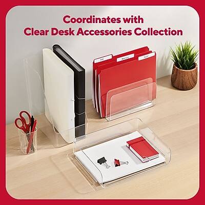 Coordinates with Clear Desk Accessories Collection