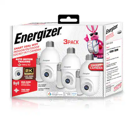 Energizer SR W CO Energizer. 5GHz WIFI 3P SOCKET SMART EASY O I SETUP CAMERA Cemect - SMART Step Anrrgie INDOOR/OUTDOOR the CAMERA Downiad - P/T - SOCKET in SteP 2 79 Canee AUTO MOTION Smart Sx Sodem Energizer Jttal - TRACKING te Step J th PAN & TILT - caeo A SMART Se 1 Comect Energizer Antrer CAMERA System Requirements n 2K wlh a n - - S he QUAD HO S Energizer J an g n a LIVE VIDEO Srevaing dde d VIEWING T de -ae a Ba Coore Aeze DUAL BAND S0 2.4GHz & 5GHz NETWORK HANDS rils STANDARO DS SOLRET - BLE c Ouo WF a SOCKET EXTENDERS - TWO-WAY INCLUDED nohintn - Mh CONVERSATION J - works wilh works alexa Google Home with - 80 MH BE Google Home OC COMMECI BOLCE MIEU MoLK2 exaje O YAW-OWT TE TOCKEL CRN ee ee
Corrected:
Energizer SR
