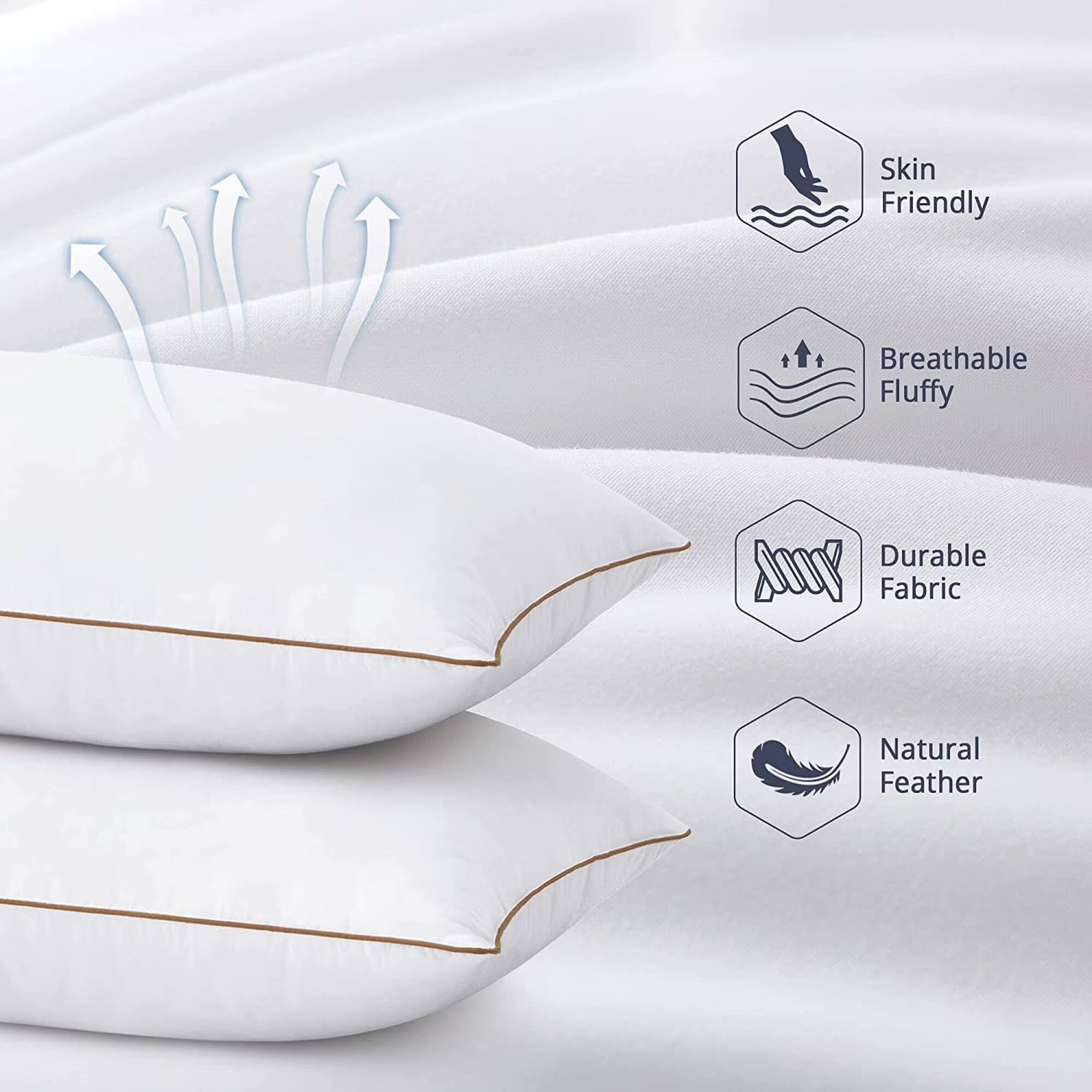 Skin Friendly Breathable Fluffy Durable Fabric Natural Feather