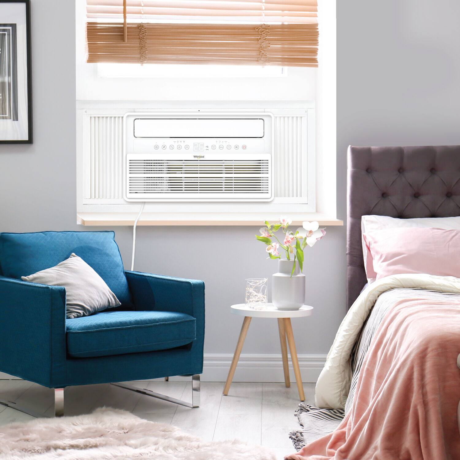 Alt View 15. Whirlpool - 8,000 BTU Window Mounted Inverter Air Conditioner with Remote Control - White.