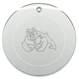 Jardine - Fresno State Bulldogs 3'' Glass Round Ornament - Multicolor