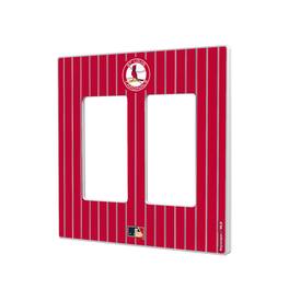 Keyscaper - 1966-1997 Cooperstown Pinstripe Double Rocker Light Switch Plate - Multicolor