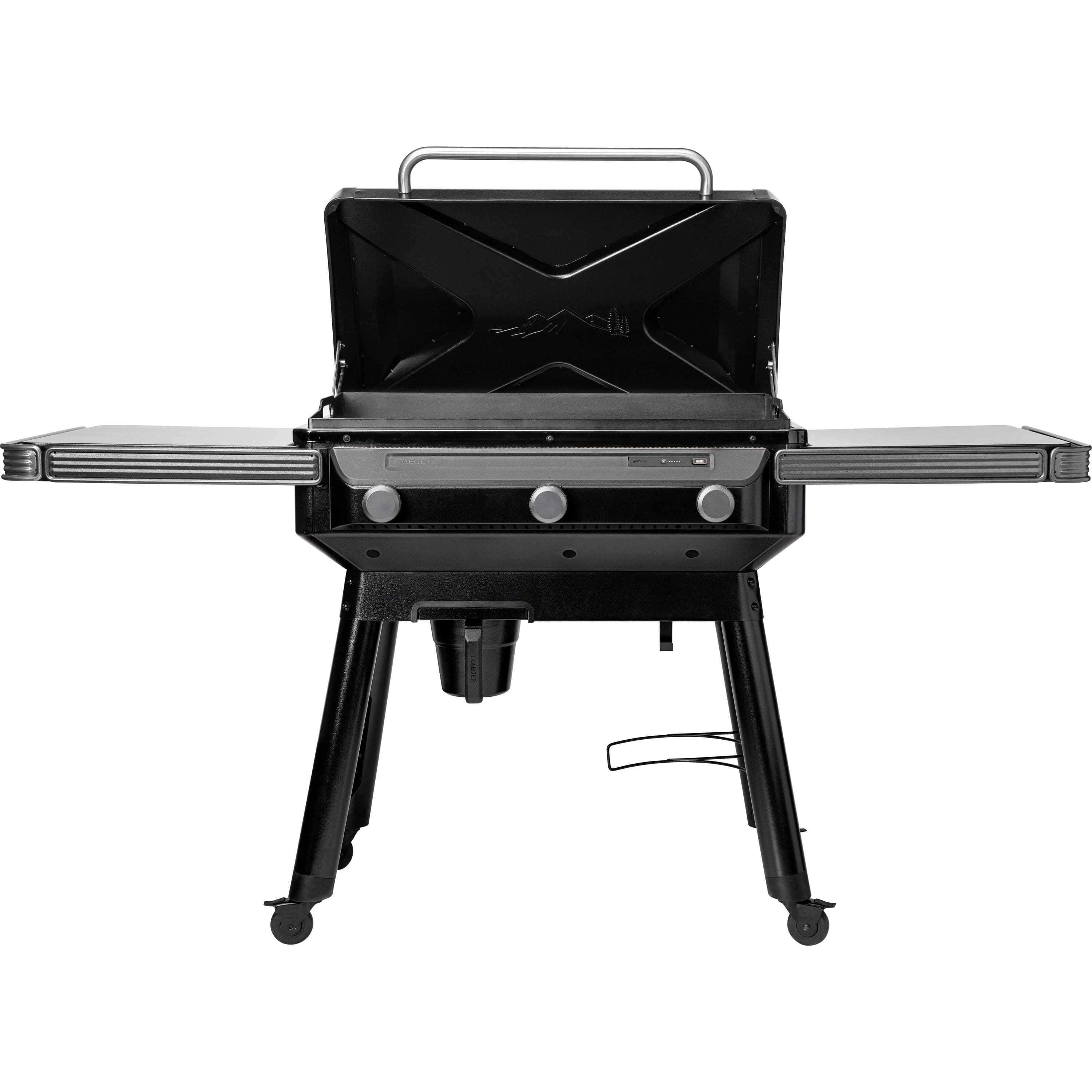 Left. Traeger Grills - Flatrock Flat Top Gas Grill - Black.