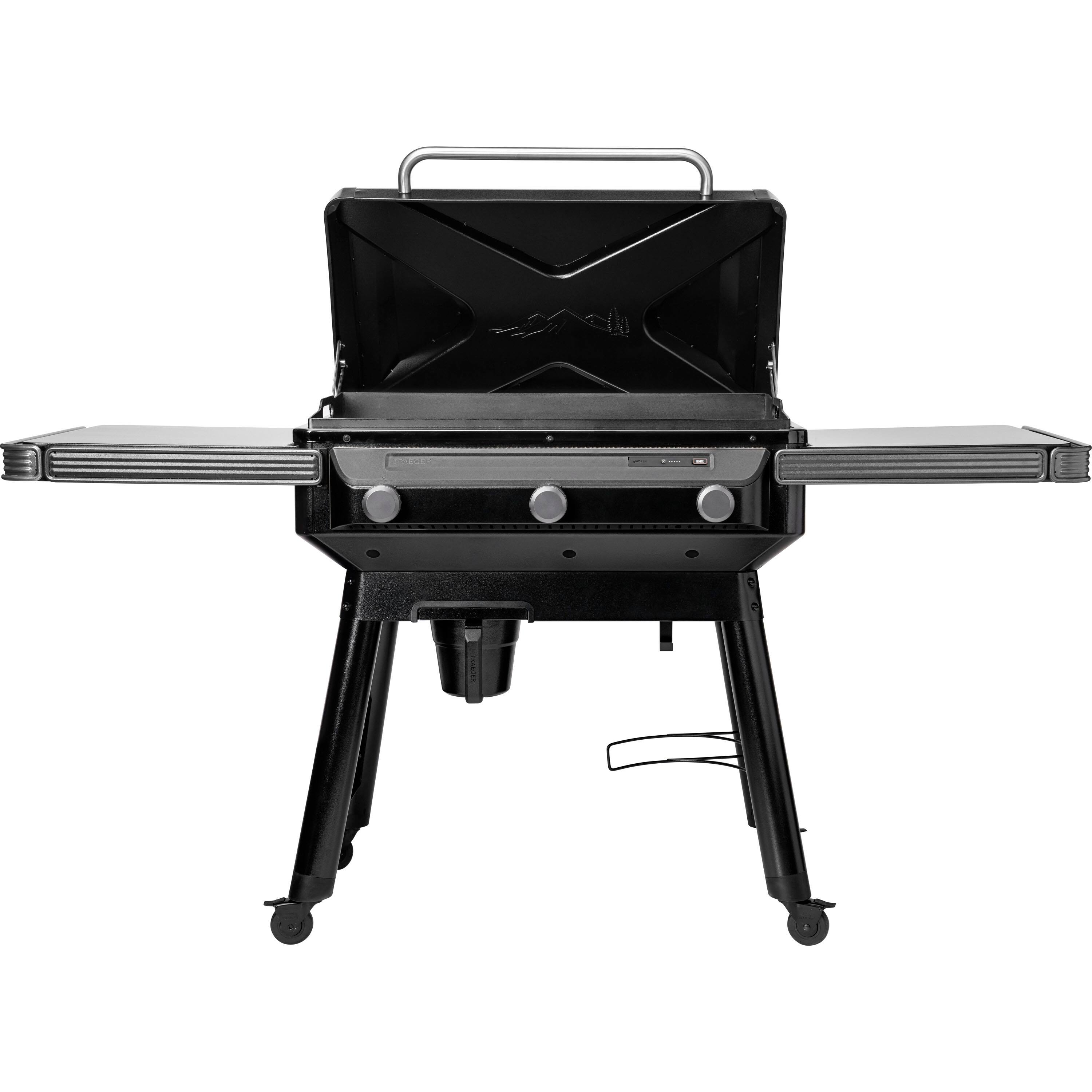 Left. Traeger Grills - Flatrock Flat Top Gas Grill - Black.