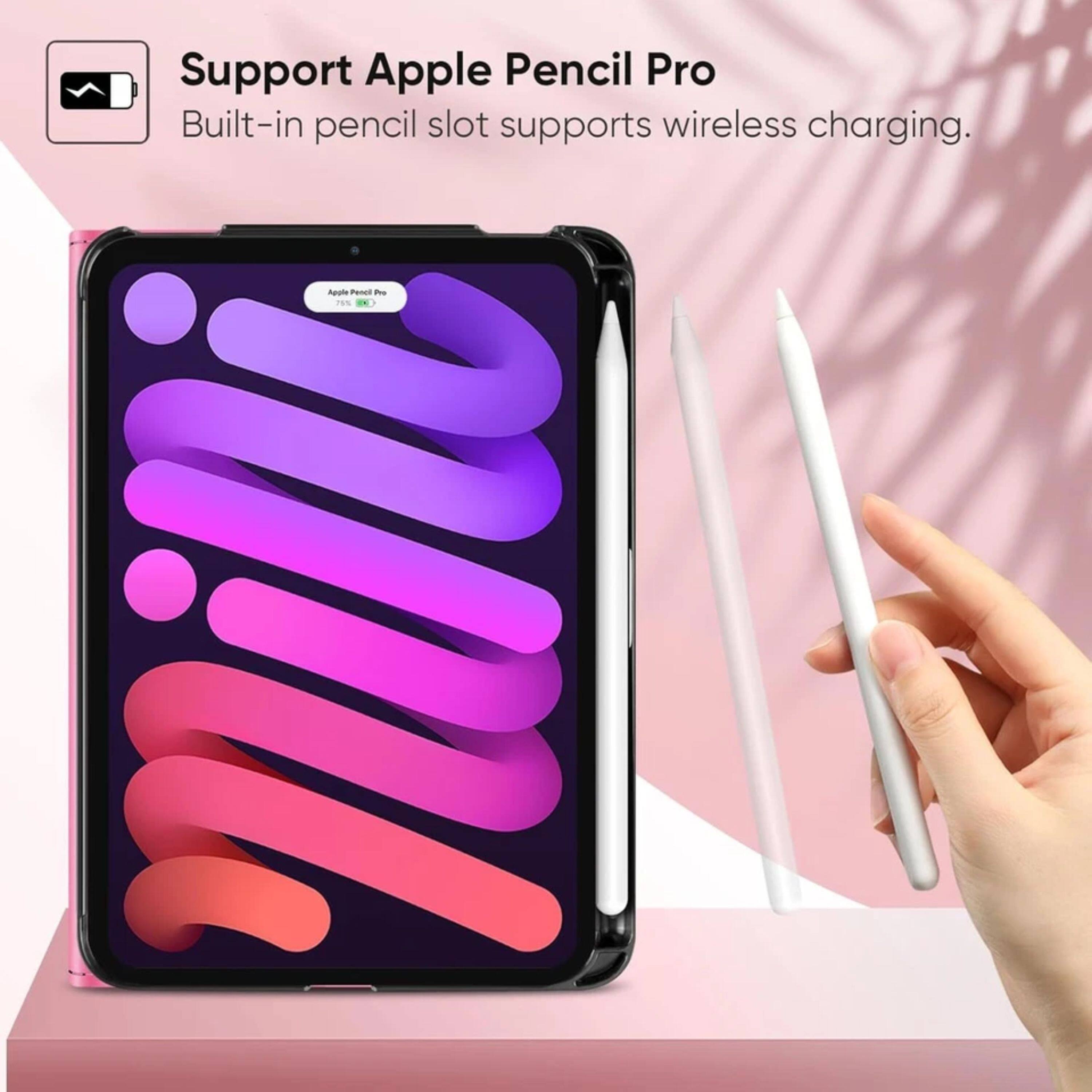 Support Apple Pencil Pro  
Built-in pencil slot supports wireless charging.