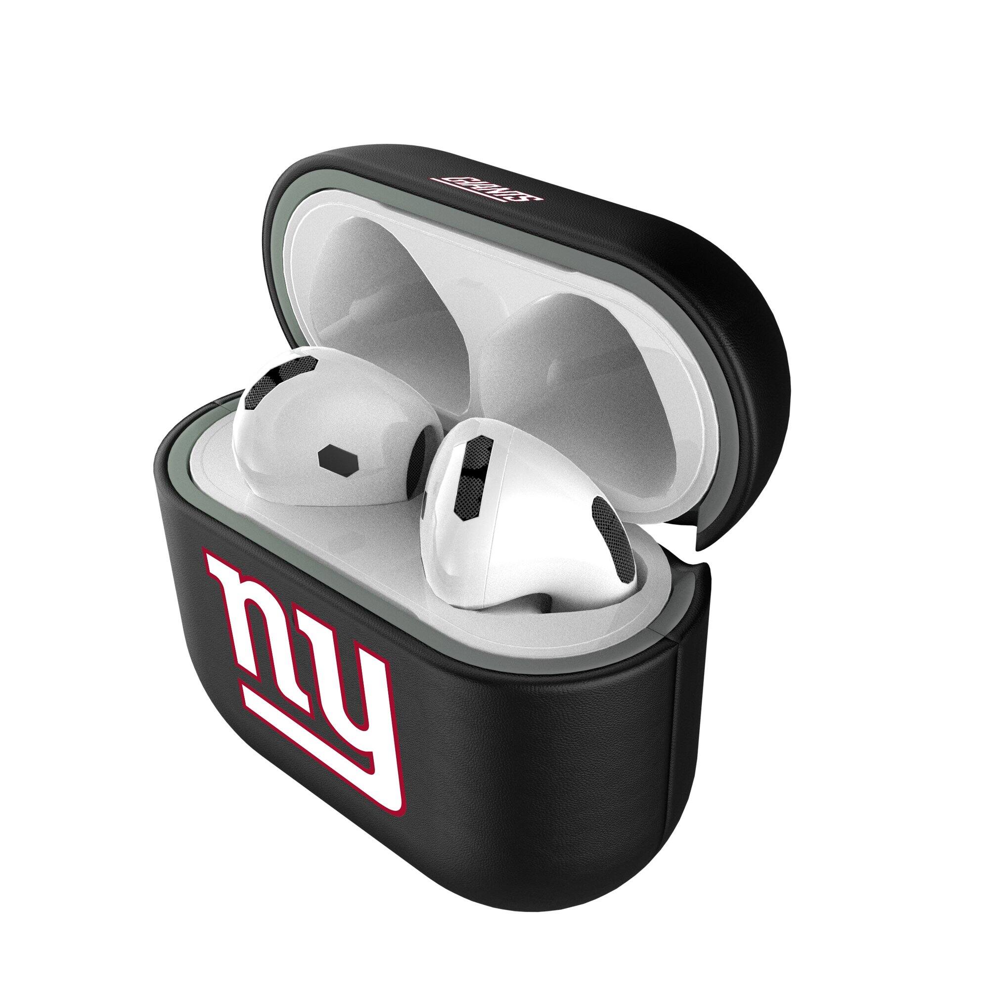 Alt View 3. Keyscaper - New York Giants New York Giants Insignia AirPods 4th Generation Case Cover - No Size - Black.