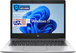 HP - 830 G6 13.3" Refurbished Laptop - Intel 8th Gen Core i7 with 32GB Memory - Intel UHD Graphics 620 - 1TB SSD - Silver - Front_Zoom