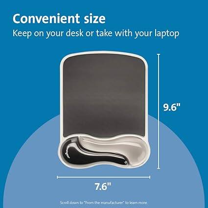 Convenient size  
Keep on your desk or take with your laptop  

9.6"  
7.6"  

Scroll down to "From the manufacturer" to learn more
