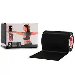 RockTape - Mini Big Daddy Roll Standard Adhesive Athletic Tape - Black