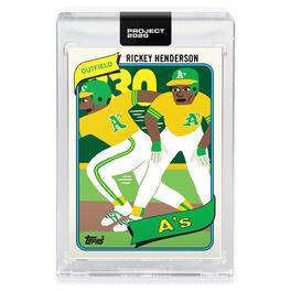 Topps - PROJECT 2020 Card 326 - 1980 Rickey Henderson by Keith Shore - Green
