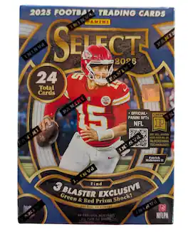 2025 Panini Select Football Hobby Blaster Box (Green & Red Prizm Shock)