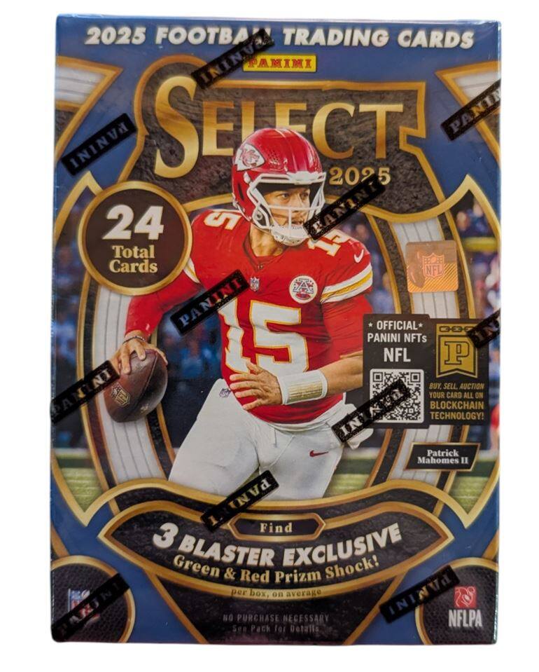 2025 Panini Select Football Hobby Blaster Box (Green & Red Prizm Shock)