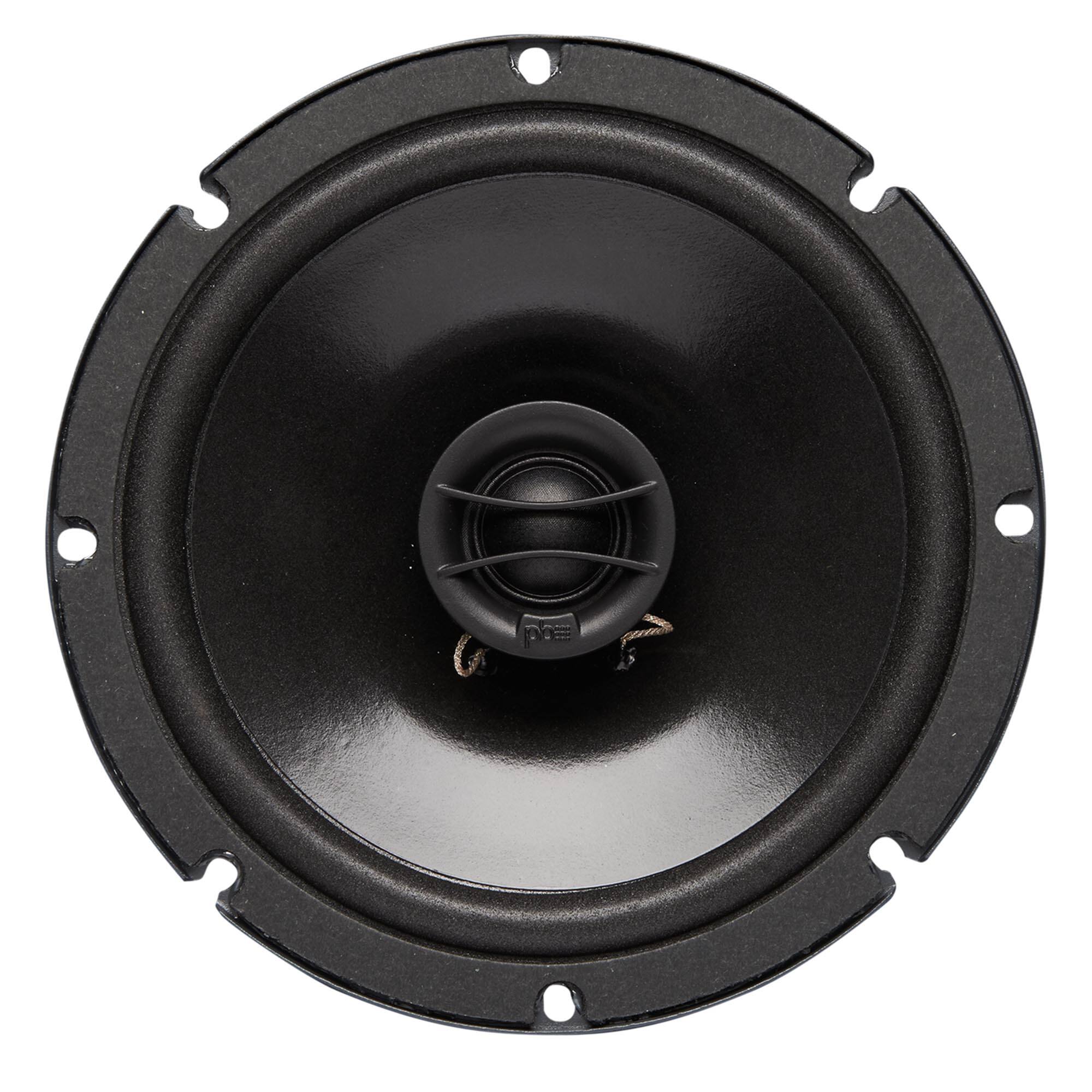Alt View 1. Powerbass - PowerBass S-650T - 6.5" Coaxial Shallow Mount OEM Speakers - Pair - Black/Gray.