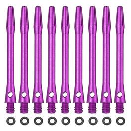 Unique Bargains - Dart Shafts for Steel Tip, Medium 2BA Thread Aluminum Shaft Set, 48mm & 25 Set - Fits Darts Training/Sharpener - Purple