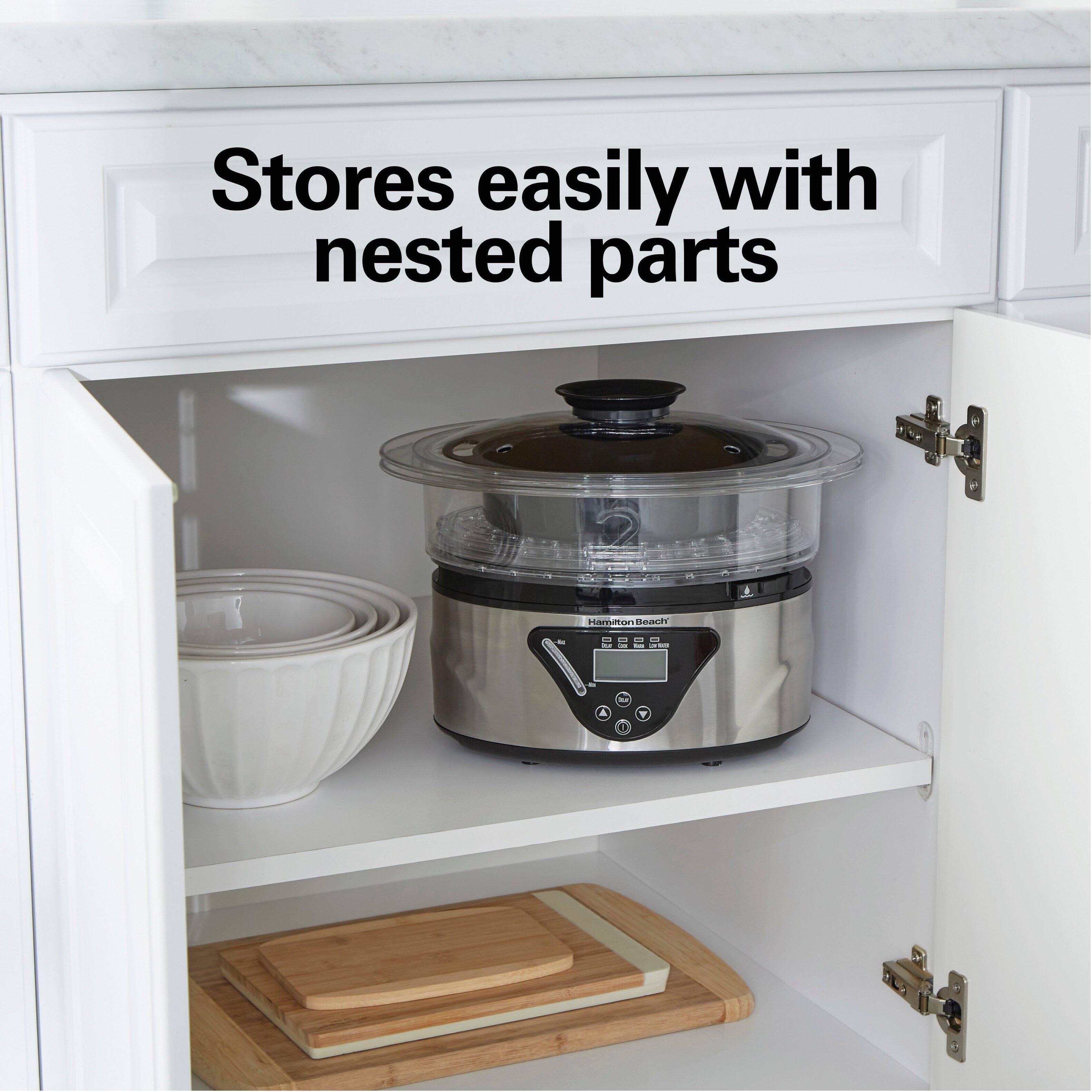 Stores easily with nested parts