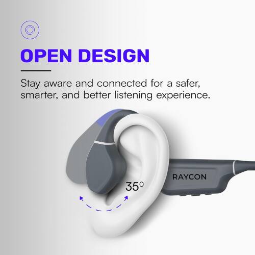 OPEN DESIGN  
Stay aware and connected for a safer, smarter, and better listening experience.  
35° RAYCON