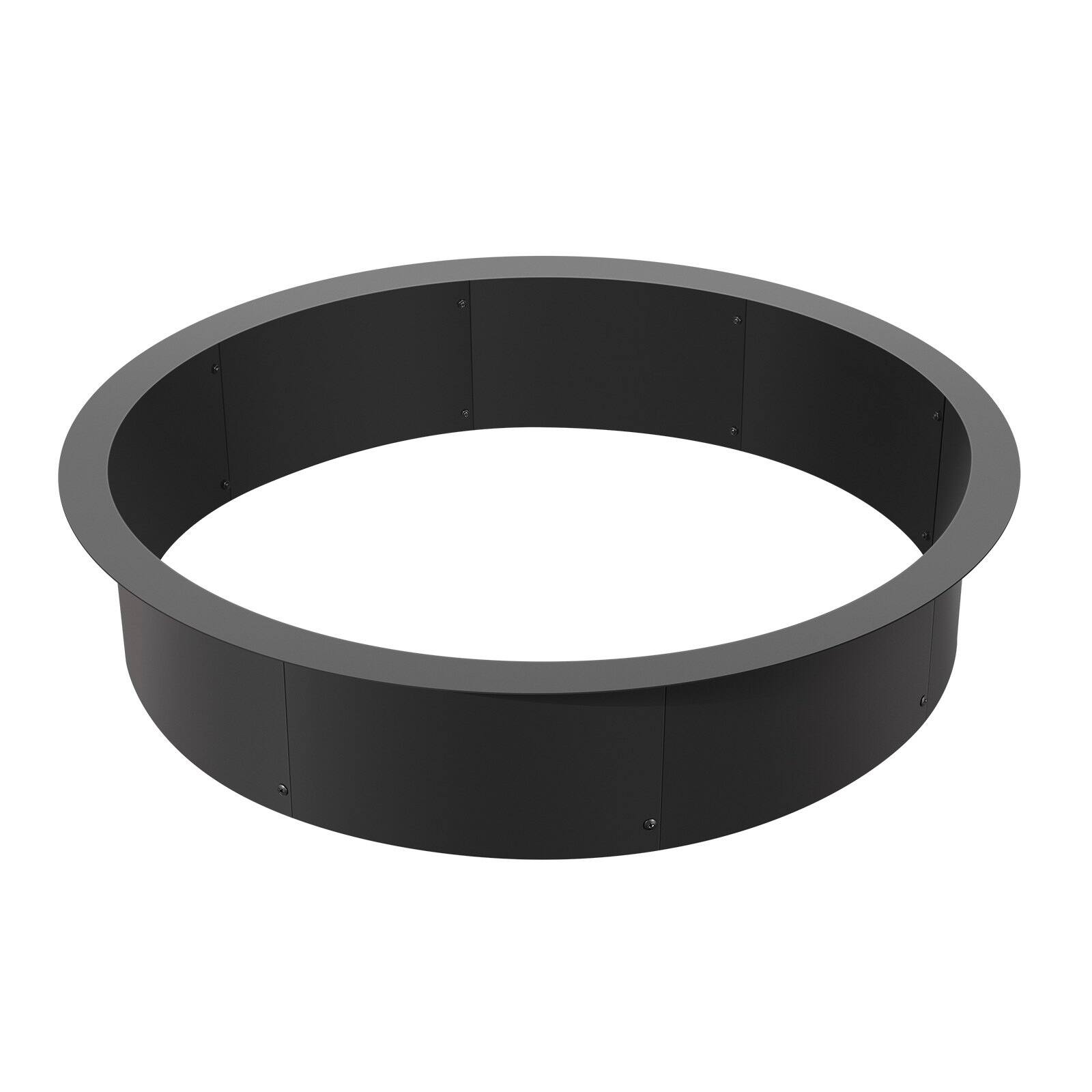 Alt View 10. Glintex - Fire Pit Ring 40-Inch Outer 36-Inch Inner Steel Insert, 8.5-Inch Height Heavy Duty Liner for Outdoor Bonfire & Camping.