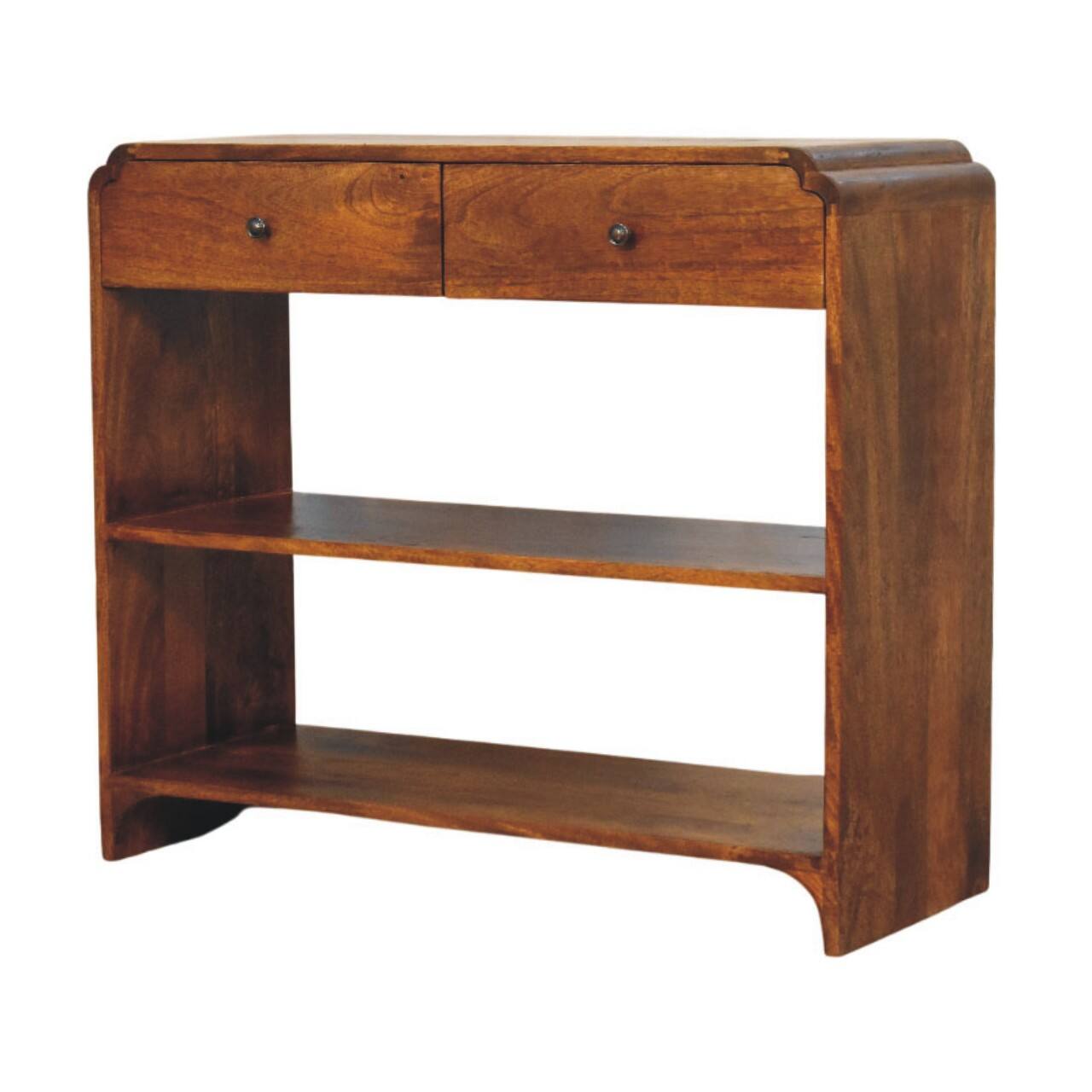 Left. Artisan Furniture - Artisan Furniture Solid Wood Ellington Console Table - Brown.