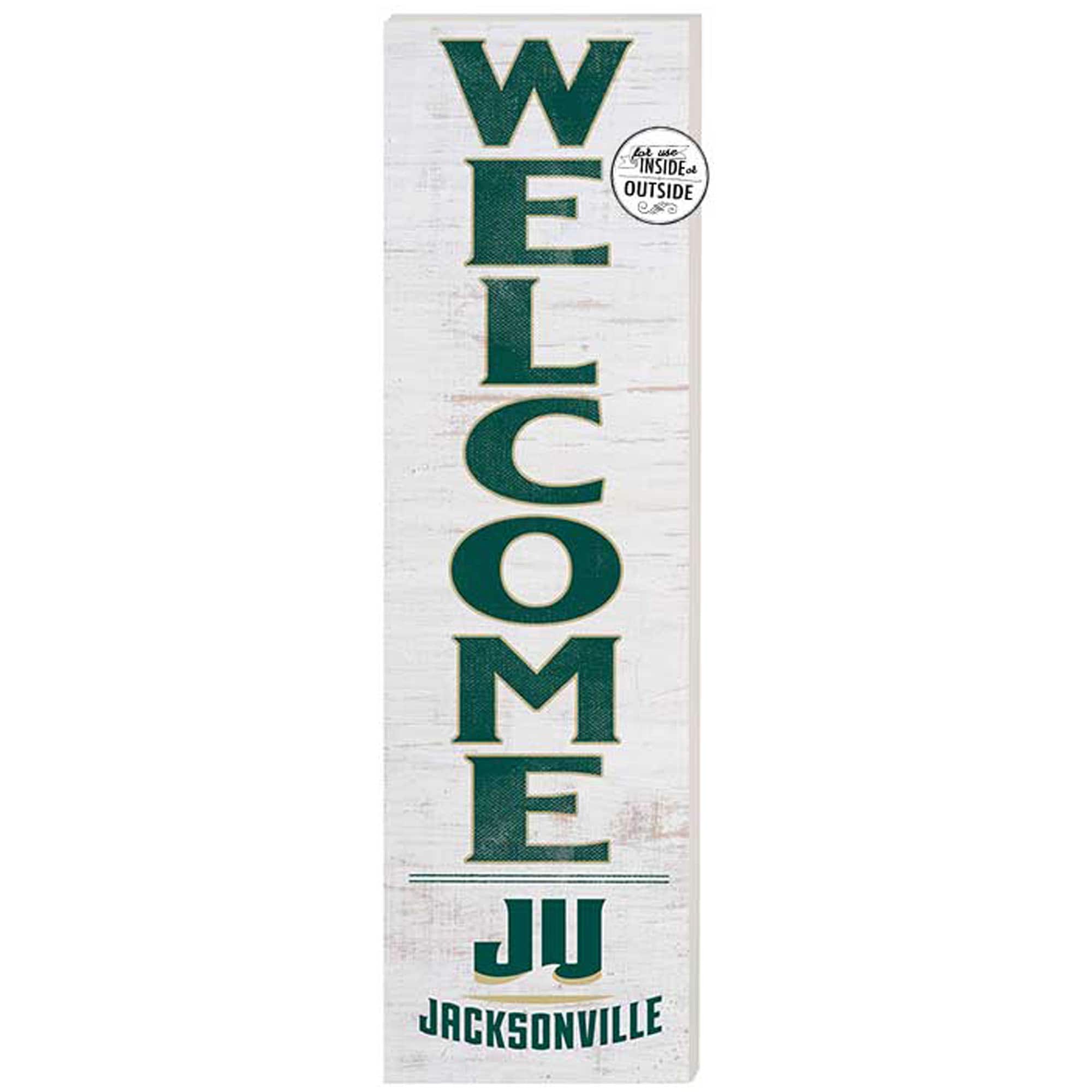 JU Dolphins 10'' x 35'' Indoor/Outdoor Welcome Sign