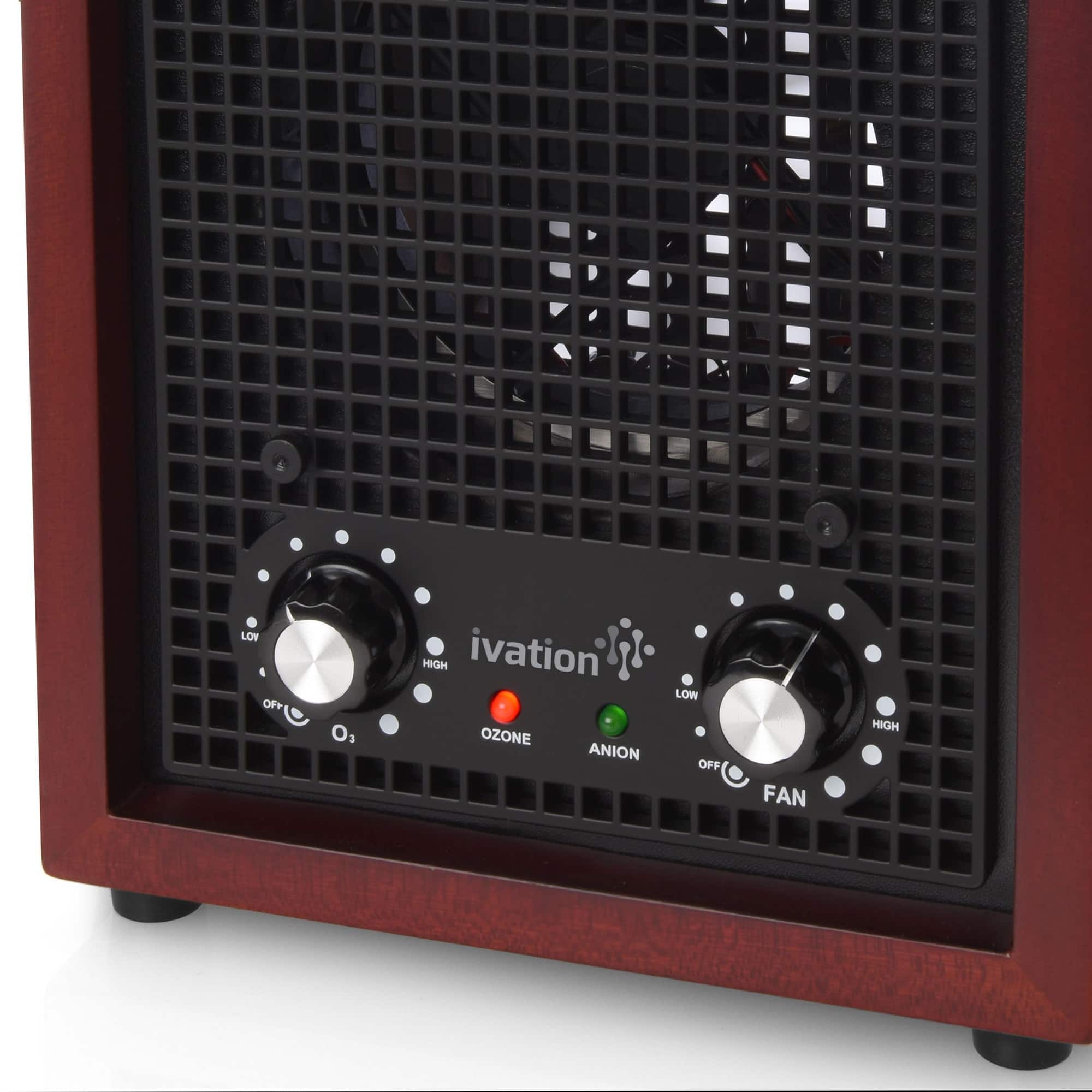 LOW OFF O3 HIGH ivation OZONE ANION OFF FAN