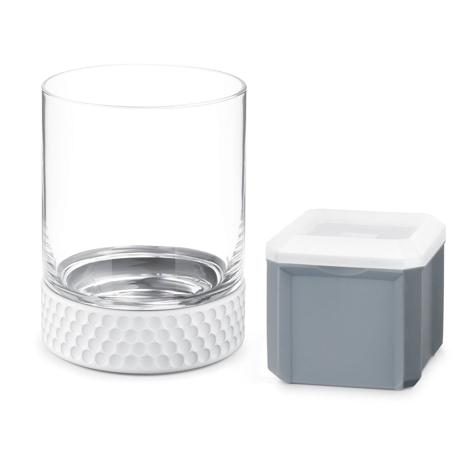 Alt View 2. Final Touch - Hole-In-One Golf Tumbler with Ice Mould - Clear.