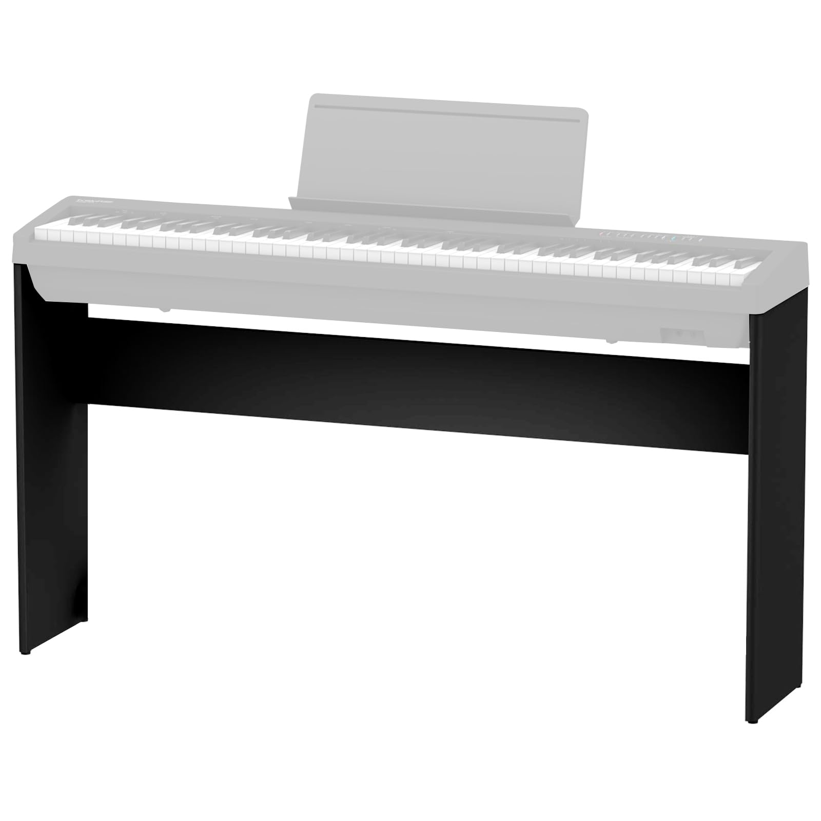 Front. MAGICAL RUBS - Ksc-fp10 Stand (only) Compatible For Roland Fp-10/fp-18 Digital Piano Classy Wooden Black - Default.