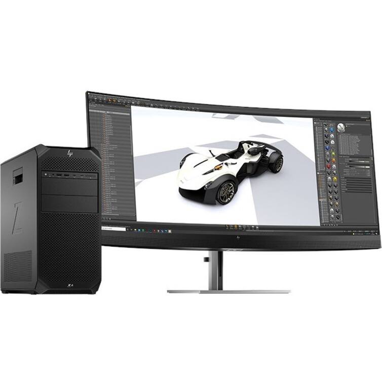 Alt View 2. HP - HP Z4 G5 Workstation - 1 Xeon w5-2445 - vPro Technology - 16 GB - 512 GB SSD - Tower - Black - Smart Buy - Intel W790 - Black.