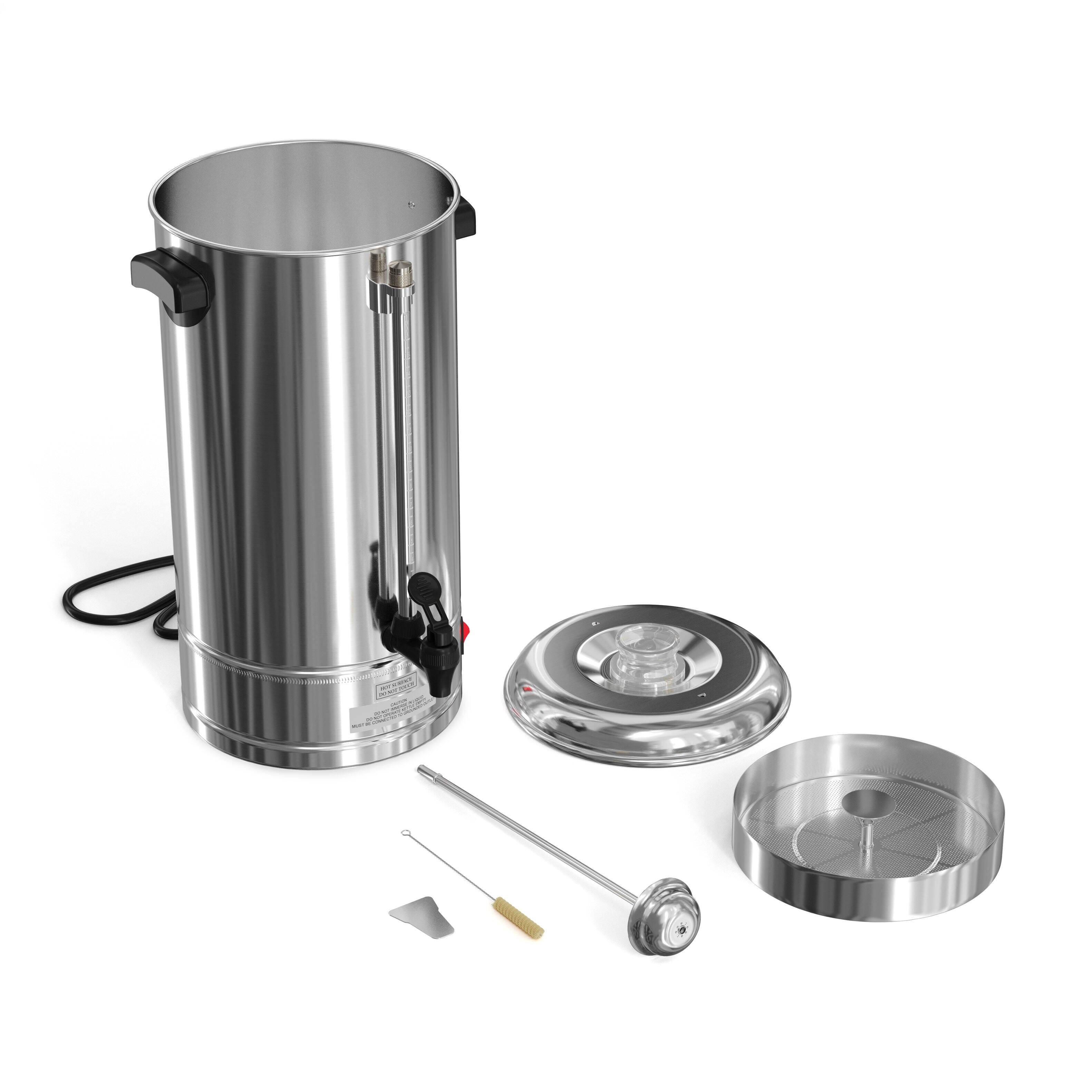 Alt View 10. Koolmore - Electric 100 Cup Commercial Coffee Percolator in Stainless Steel (KM-CCP100) - Silver.