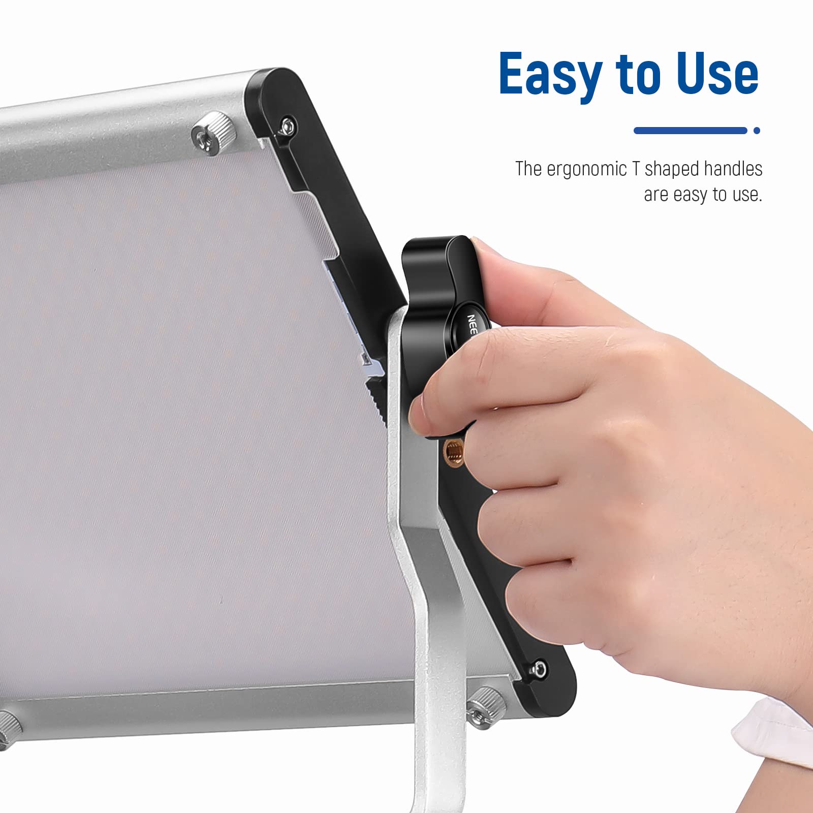 Easy to Use  
The ergonomic T-shaped handles are easy to use.