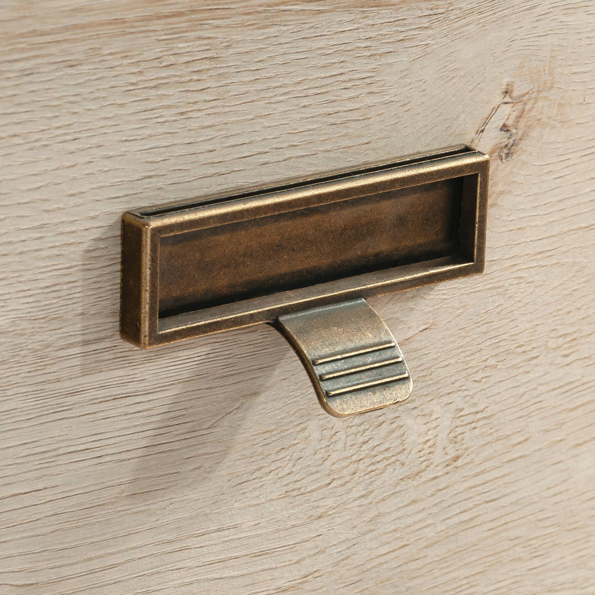 Back. Forest'nSky - Grey Wood 4 drawer 31.89 in. Wide Chest of Drawers with Sturdy Frame for Living Room - Grey.