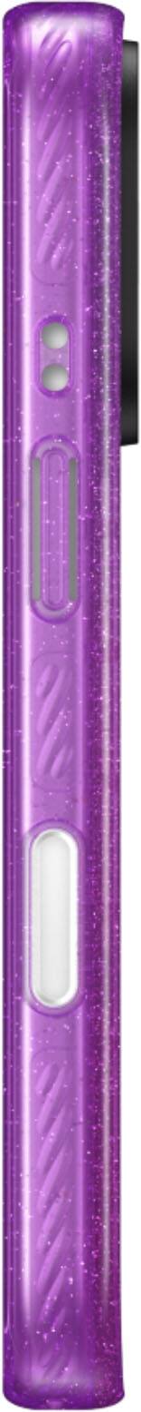 Left. CASETiFY - Apple iPhone 17 Pro Max Impact Case - Purple Glitter.