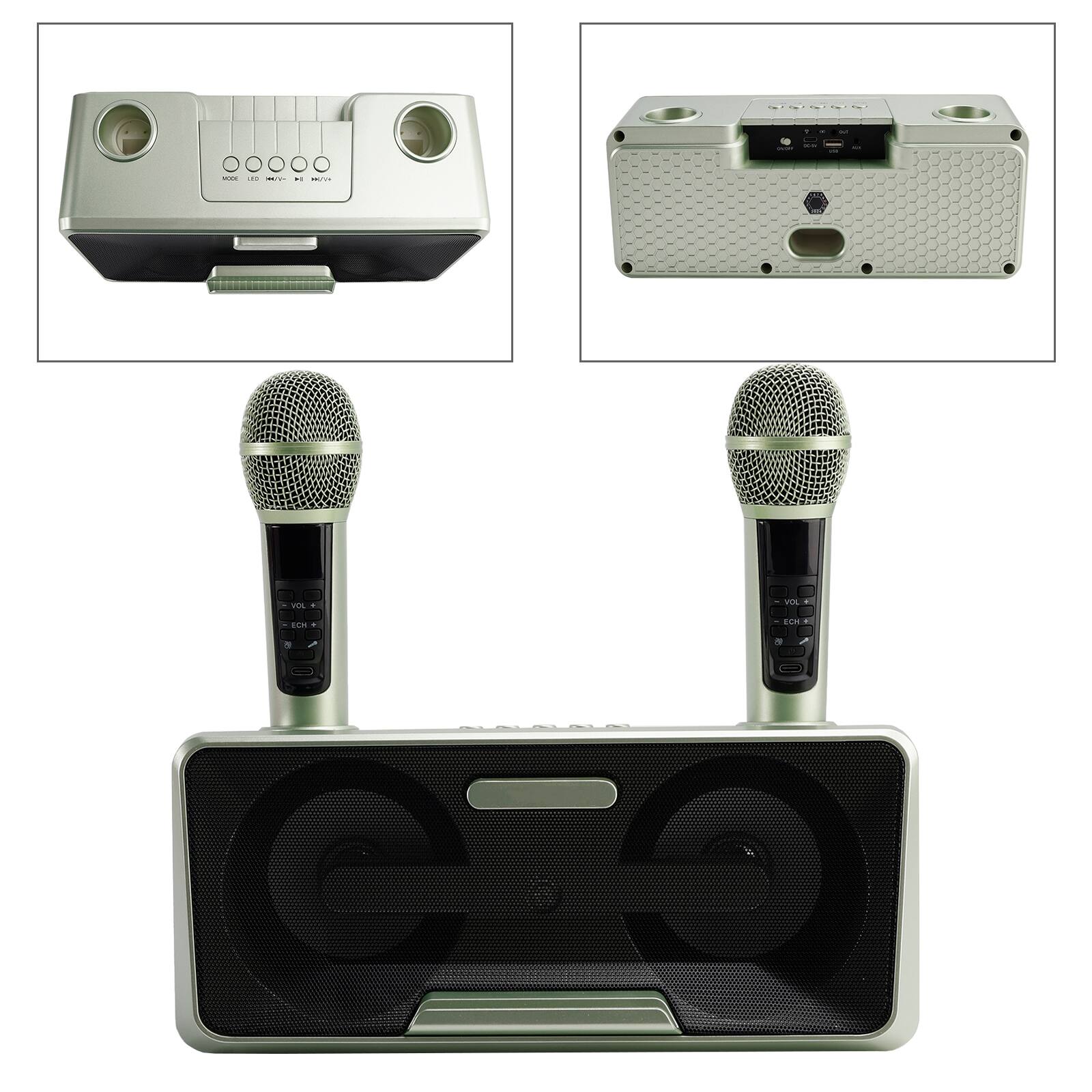 - O ... a ... - vEs VLE Cn a

- MODE LED MIC/VOLUME MIC/VOLUME