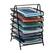 Front Zoom. Mind Reader - 6-Tier Paper Tray, Desktop Organizer, File Storage, Office, Metal Mesh, 11.75"L x 13.75"W x 18"H - Black.