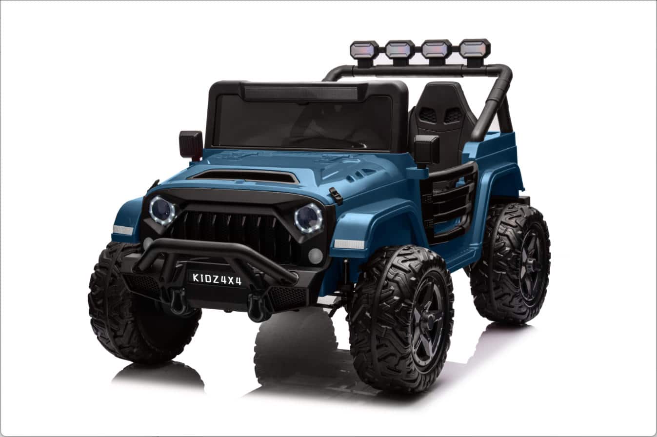 Maxxis Merch - 24V 4WD Kids Ride-On Truck 2-Seater Remote Control 800W Power - Dark Blue