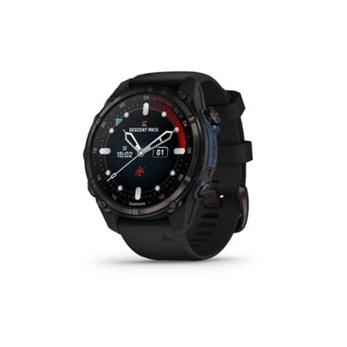 Garmin - Descent Mk3i GPS Dive Smartwatch – 43 mm Fiber-reinforced polymer - Carbon Gray DLC Titanium with Black Silicone Band - (2023)