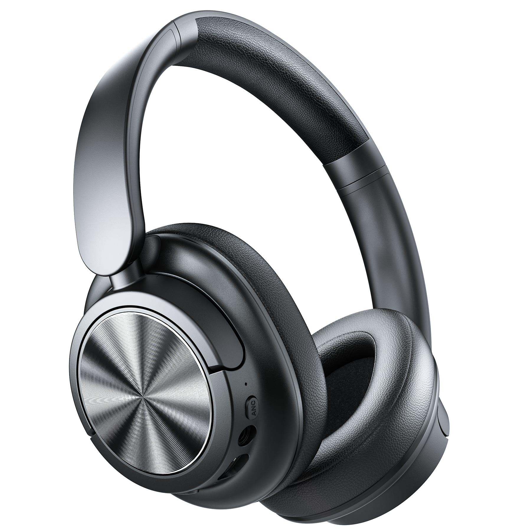 VEAT00L - Open-Ear Clip On Earbuds, 68H Playtime, Digital Display Case, Lightweight, Stable Fit, Safe Design for Active - Black