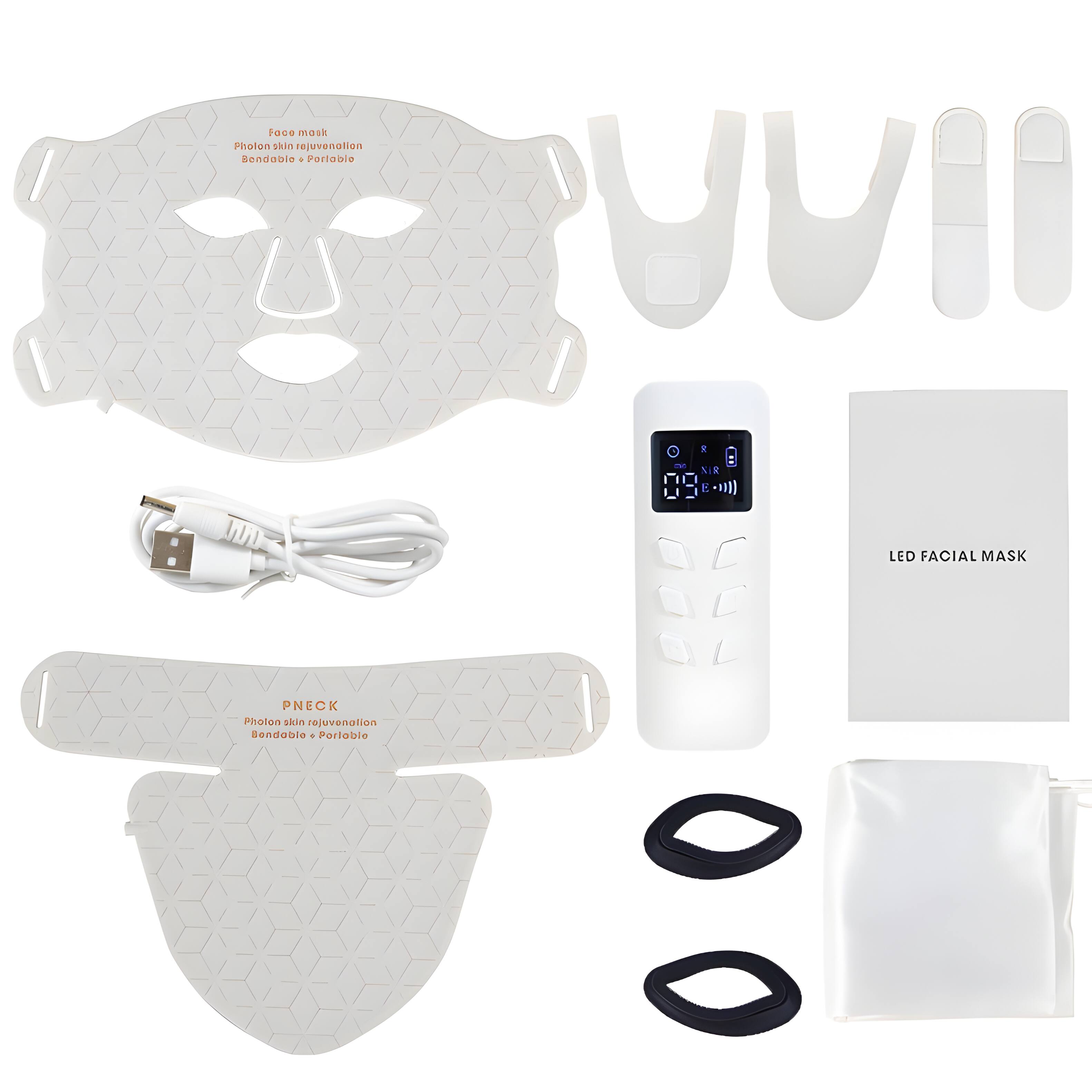 Face mask Photon skin rejuvenation Bendable - Portable  
PNECK Photon skin rejuvenation Bendable - Portable  
LED FACIAL MASK