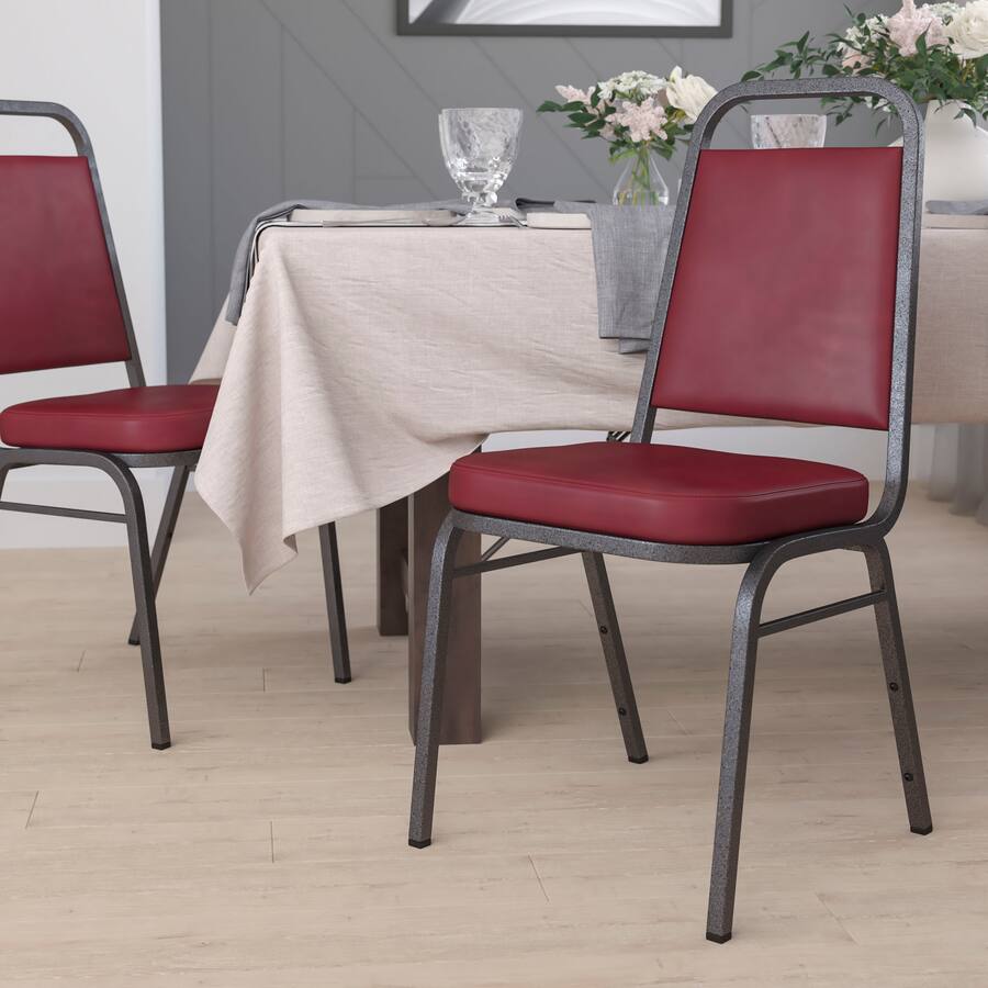 Emma + Oliver Trapezoidal Back Stacking Banquet Dining Chair 2.5