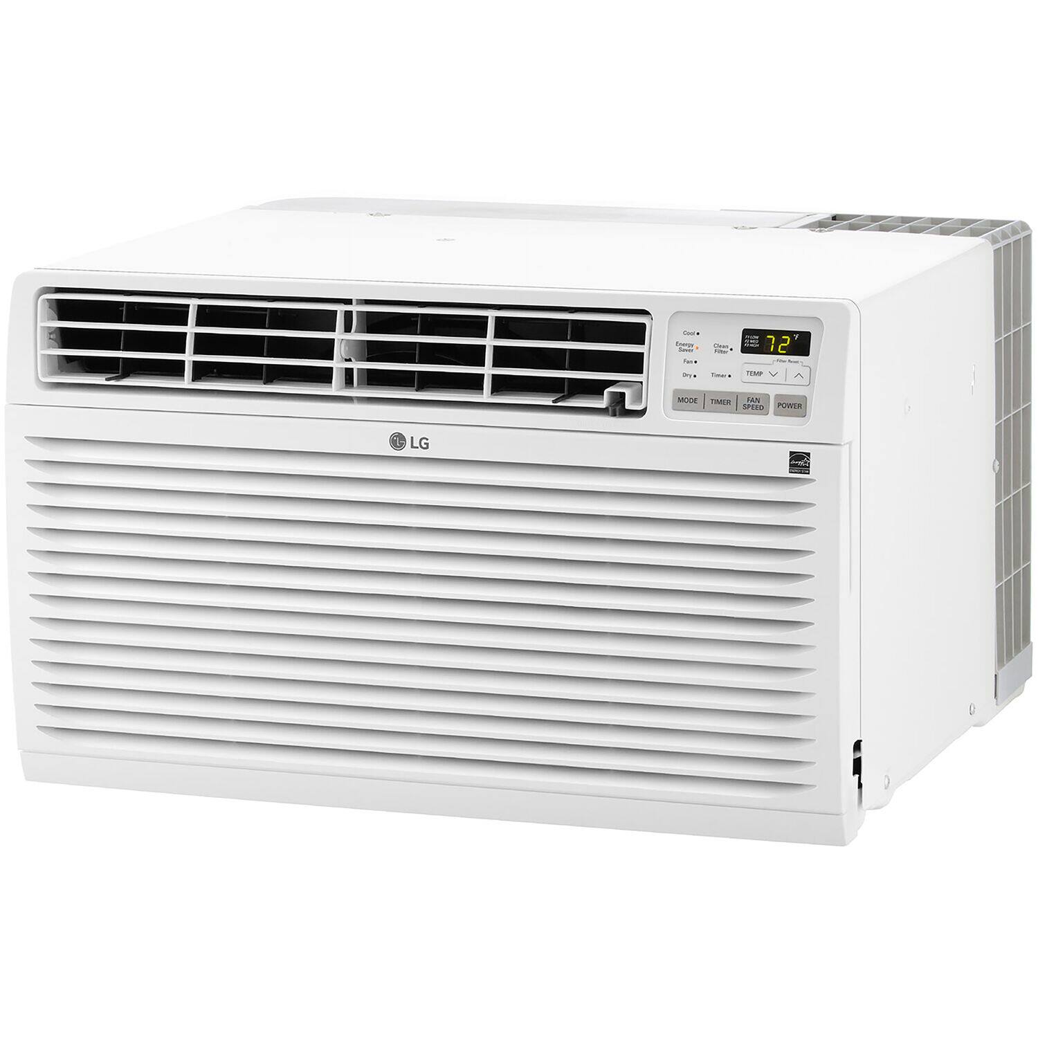 Alt View 4. LG - 11,800 BTU 230V Through-the-Wall Air Conditioner with 11,200 BTU Supplemental Heat Function - White.