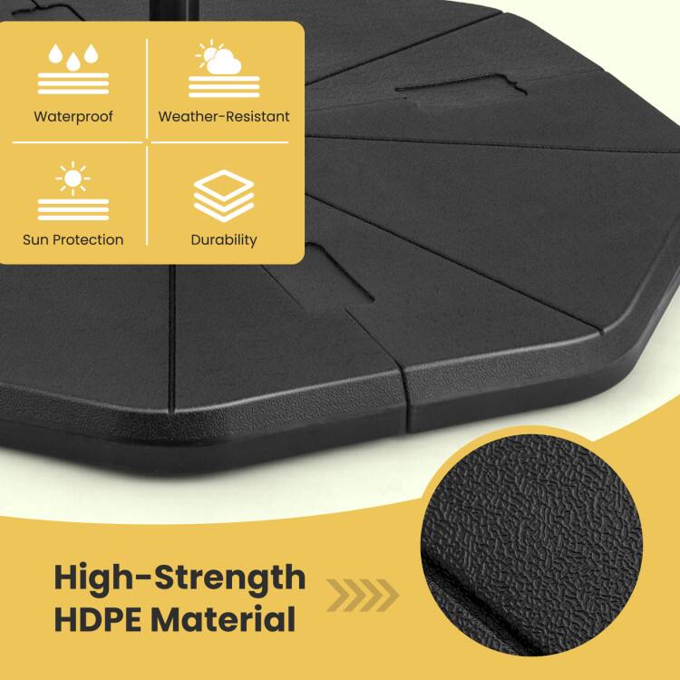 Waterproof  
Weather-Resistant  
Sun Protection  
Durability  

High-Strength HDPE Material