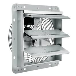 VEVOR - 10'' Shutter Exhaust Fan, High-speed 820 CFM, Aluminum Wall Mount Attic Fan with AC-motor, Ventilation and Cooling - Silver