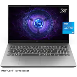 Lenovo - LOQ Essential 15.6" FHD 144Hz Gaming Notebook Intel Core i5-12450HX 8GB DDR5 512GB SSD NVIDIA GeForce RTX 2050 - Luna Grey