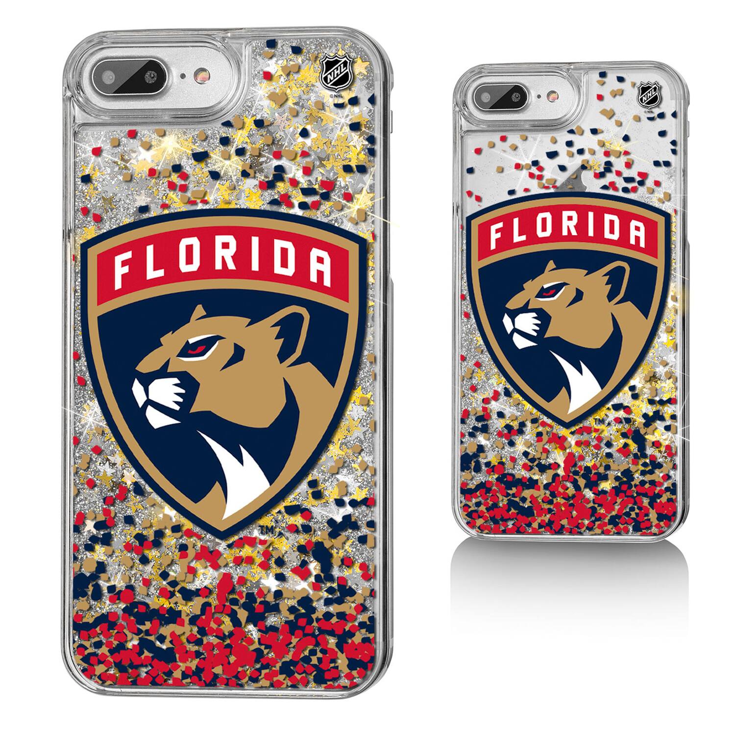 Keyscaper - NHL - Florida Panthers iPhone Confetti Glitter Case - 15 - Multicolor