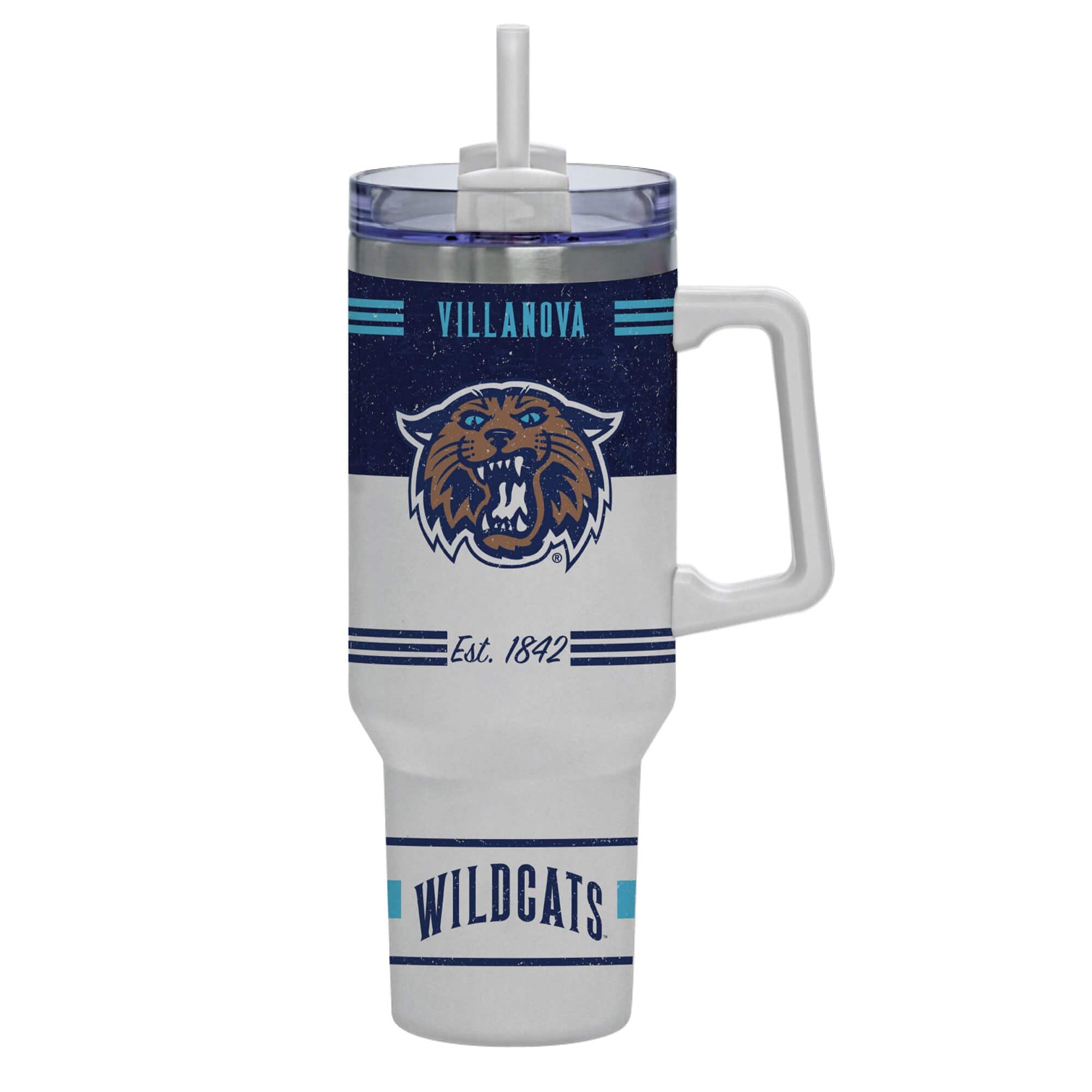 Indigo Falls - Villanova Wildcats 40oz. Rocky Vintage Tumbler - White