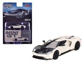 Mini GT - Ford GT 1964 Prototype Heritage Edition Wimbledon White Black Hood Stripe Limited Edition 2400 pcs 1/64 - White And Black