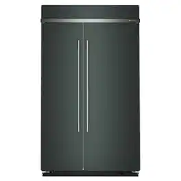 KitchenAid - 30 Cu. Ft. Built-In Side-by-Side Refrigerator with Platinum Interior - Juniper