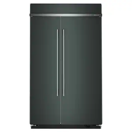 Front. KitchenAid - 30 Cu. Ft. Built-In Side-by-Side Refrigerator with Platinum Interior - Juniper.