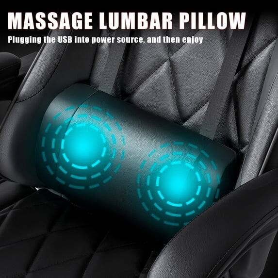 MASSAGE LUMBAR PILLOW  
Plugging the USB into power source, and then enjoy