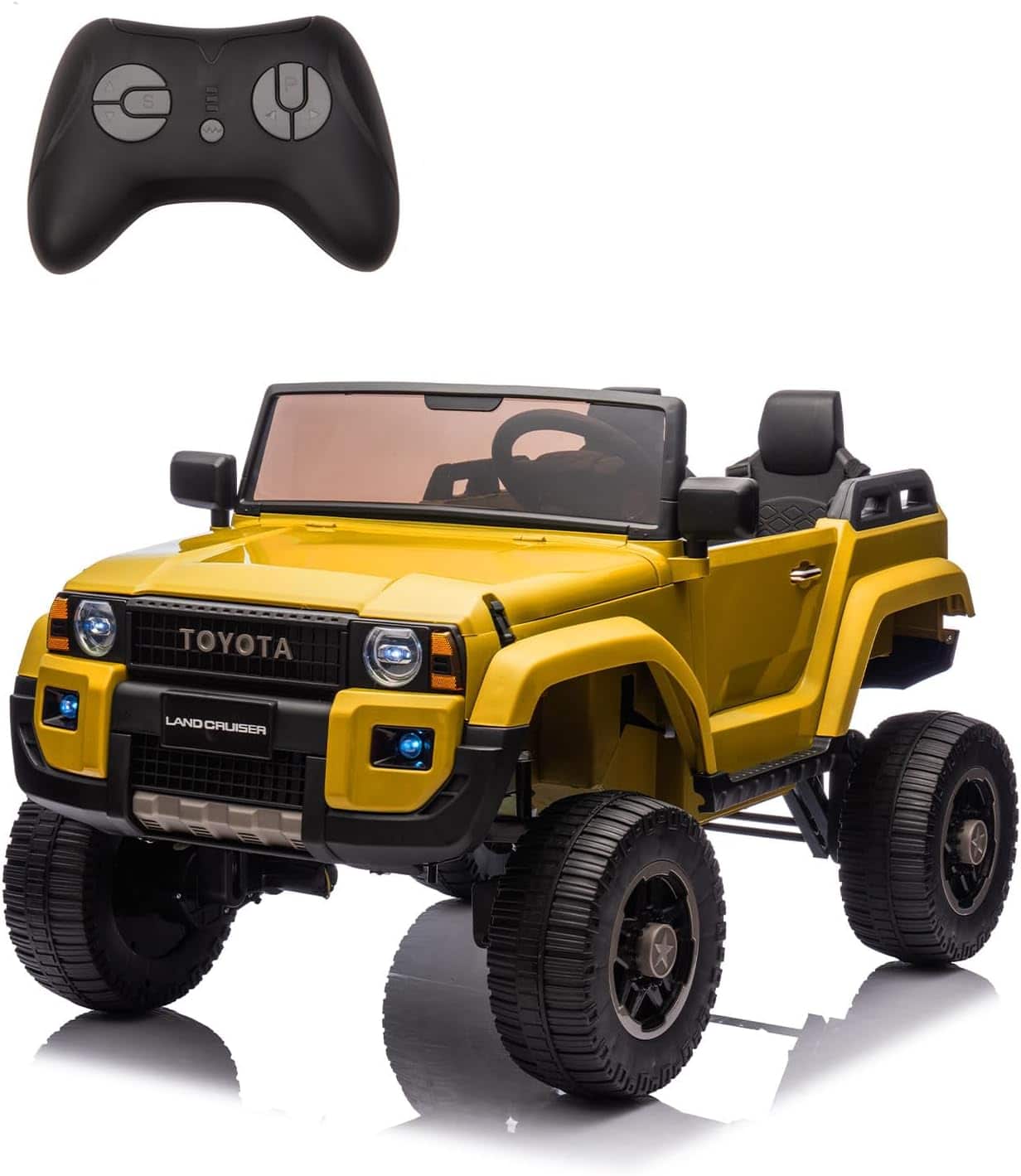 Homhougo - Toyota 24V Kids Ride On Truck, Remote Control, Working Shovel